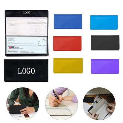 Durable Vinyl Checkbook Cover Case