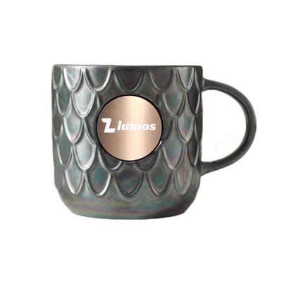 Fish Scale Ceramic Mug  