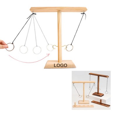 Interesting Wooden Ring Toss Game