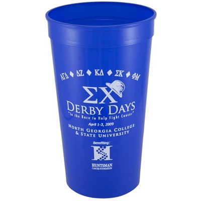 22 oz. Smooth Wall Plastic Stadium Cup