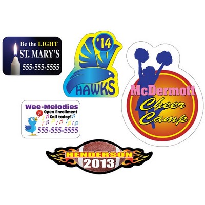 Custom 4 Color Process Outdoor Magnets (7.01 to 10.0 Sq. Inches)