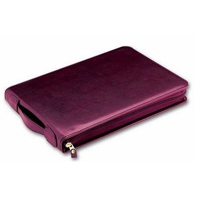 Leather Portfolio - Director 3-On-A-Page, Zippered