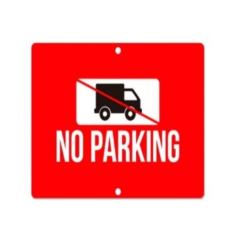 Custom Aluminum Sign with Holes at Top and Bottom (12" x 12")