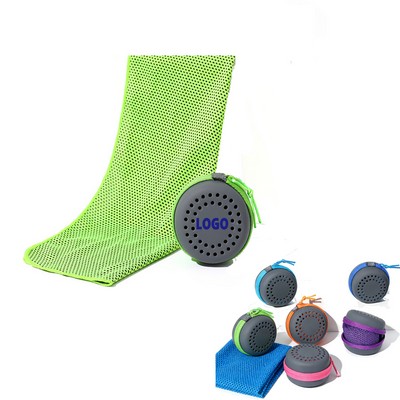 Instant Cooling Sports Towel with Case